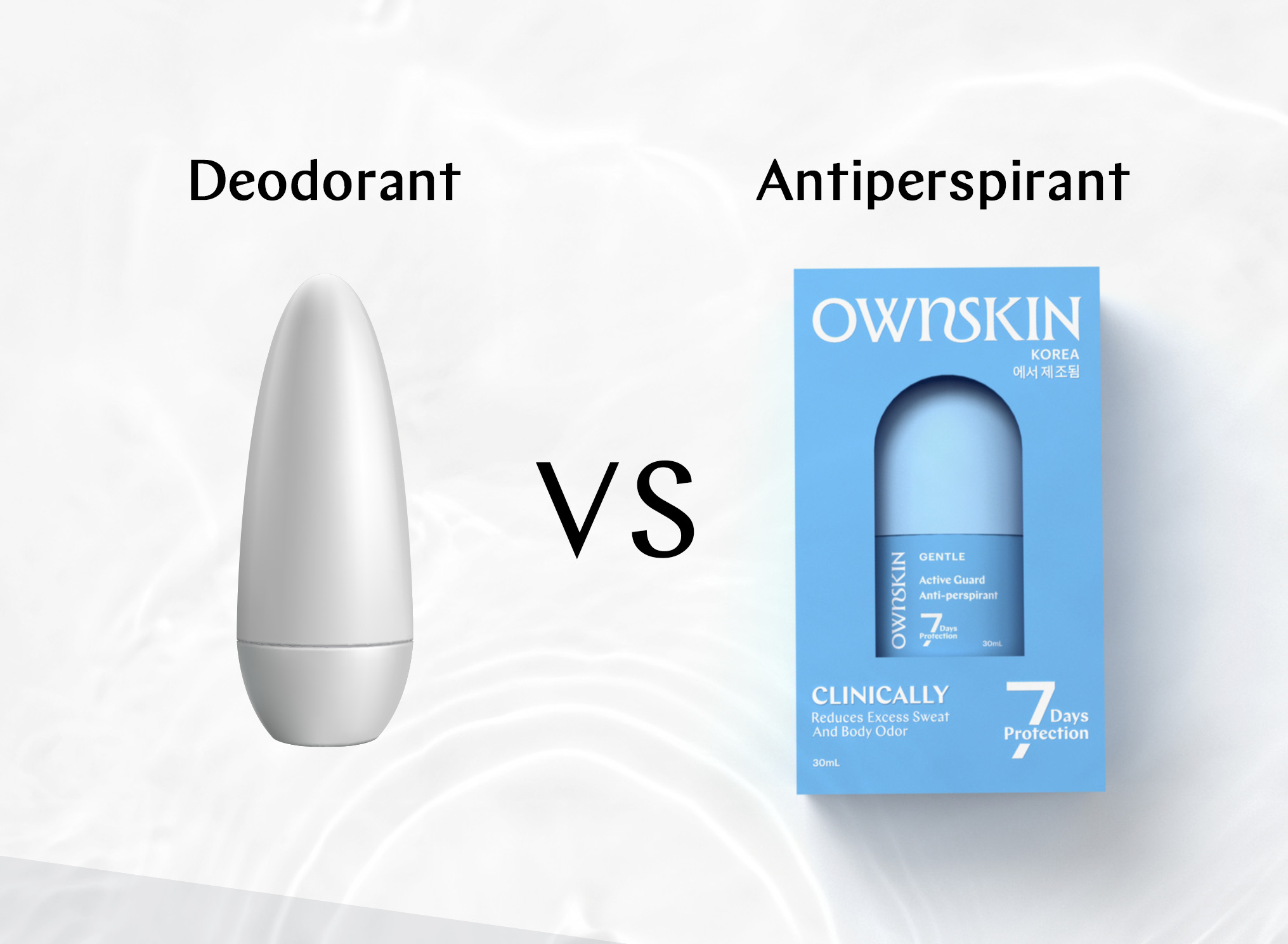Deodorant vs Antiperspirant